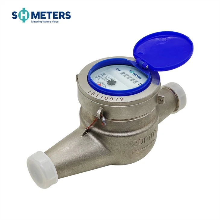 DN15~50mm Impulse Output Stainless Steel Multi Jet Water Meter