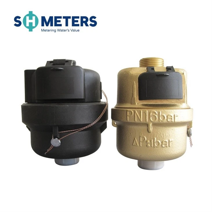 Volumetric Cold Water Meter Class C R160 Brass Body Color Volumetric Cold Water Meter Class C R160 Brass Body Color