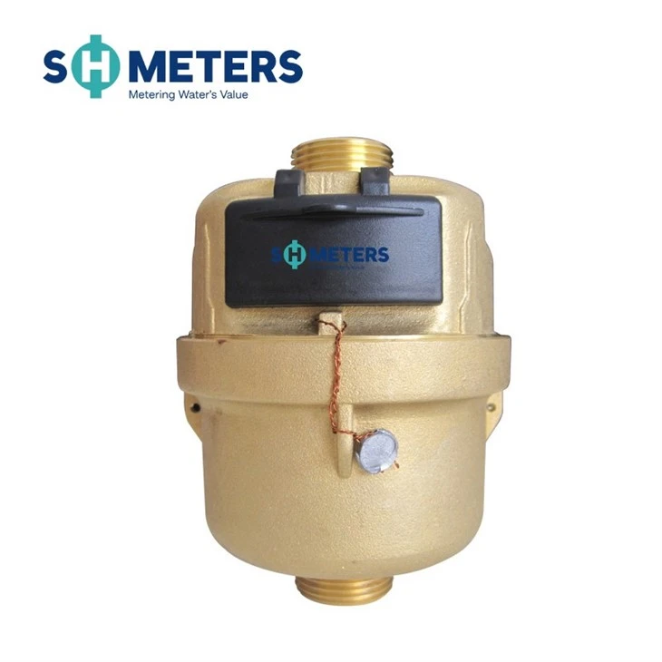 Volumetric Cold Water Meter Class C R160 Brass Body Color Volumetric Cold Water Meter Class C R160 Brass Body Color