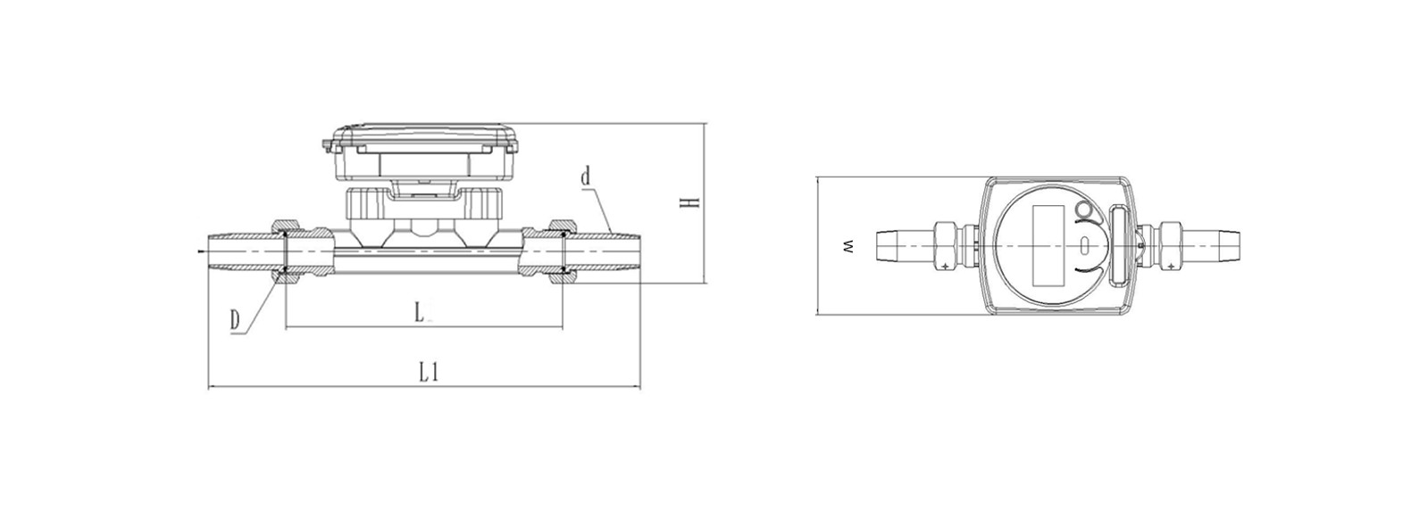 ultrasonic water meter outline dimension ultrasonic water meter outline dimension